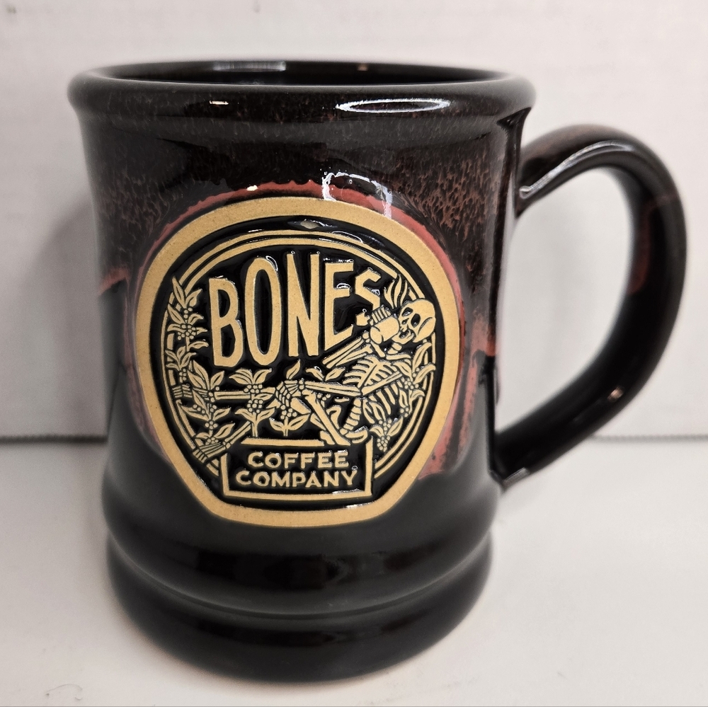 Bones Coffee Company Tankard Mug - Deneen Pottery, Handmade In USA 2025